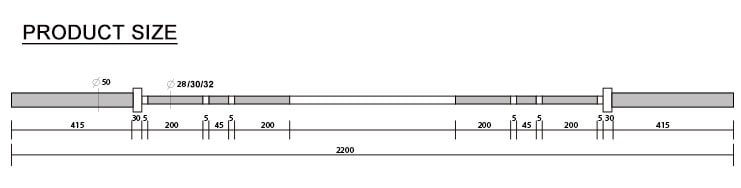 Olimpijska šipka za dizanje utega - Slika 3