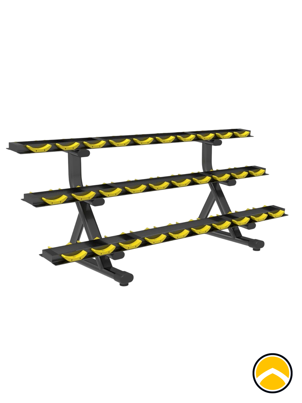 3 row dumbbell rack, 30 pcs